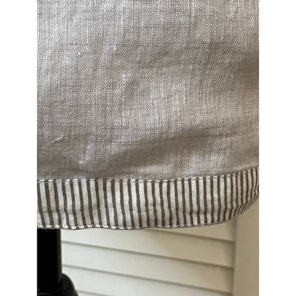 Roller Rabbit Womens Emiko Dress size Small Stone Gray 100%‎ Linen - Picture 6 of 9